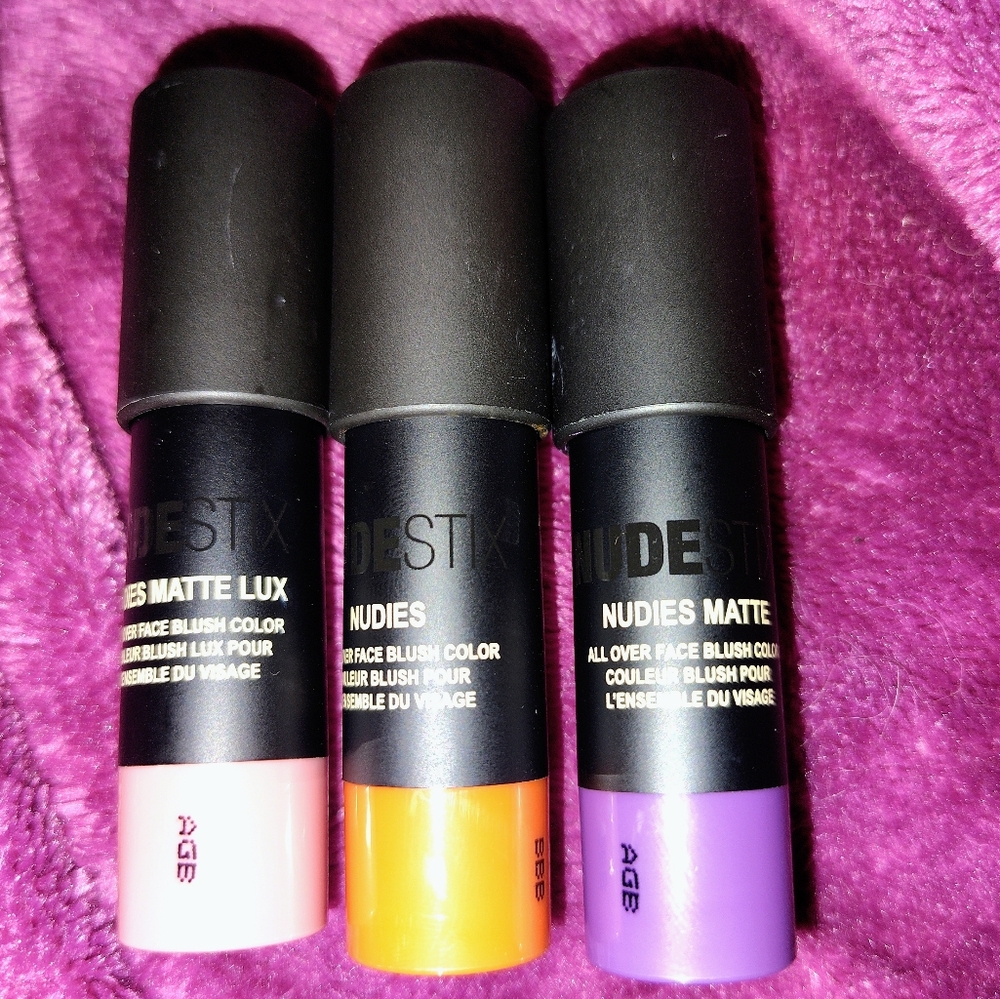 NUDESTIX Nudies Matte Blush Set - Pink, Orange, Purple